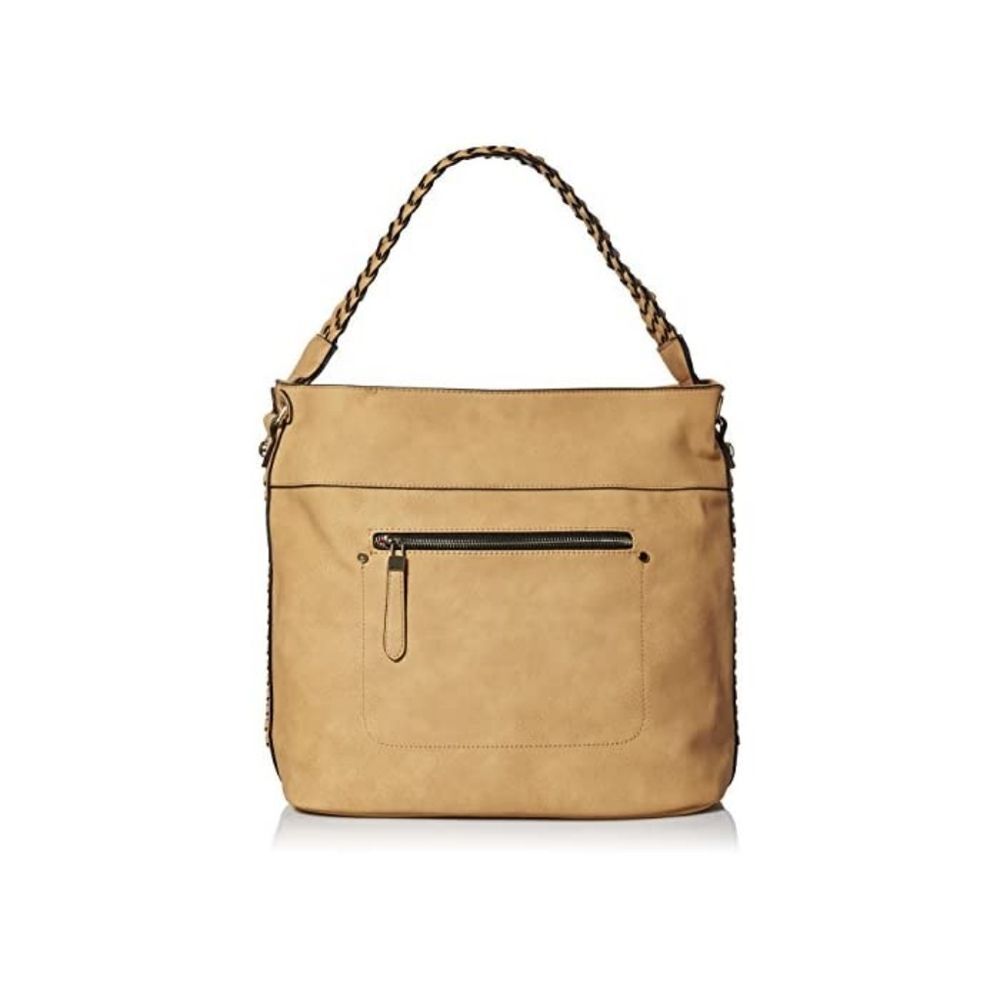 MG Collection Woven Shoulder Bag